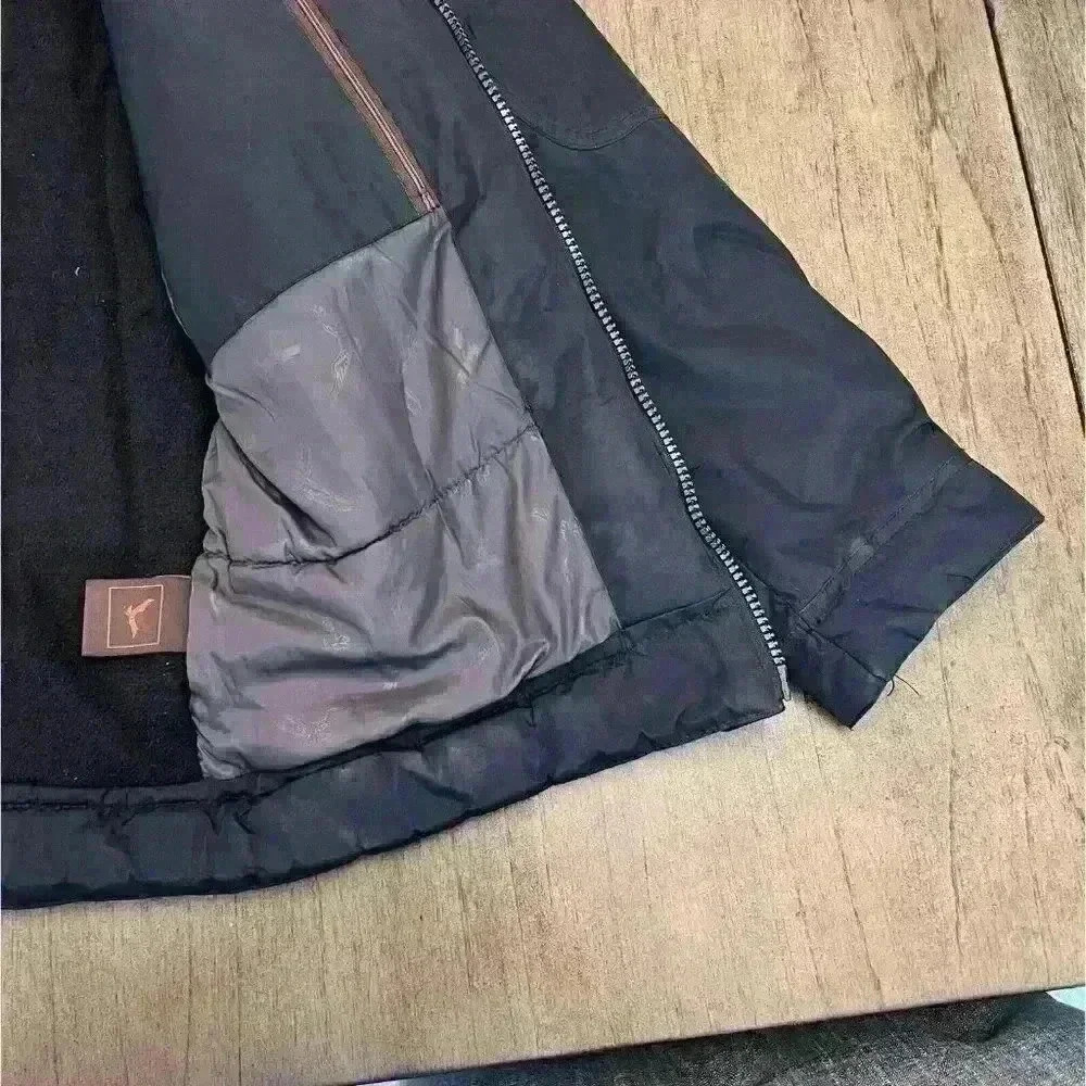 HAWKE&Co Winter Water Resistant Black Fleece‎ Lined Jacket Size Medium - Picture 7 of 10
